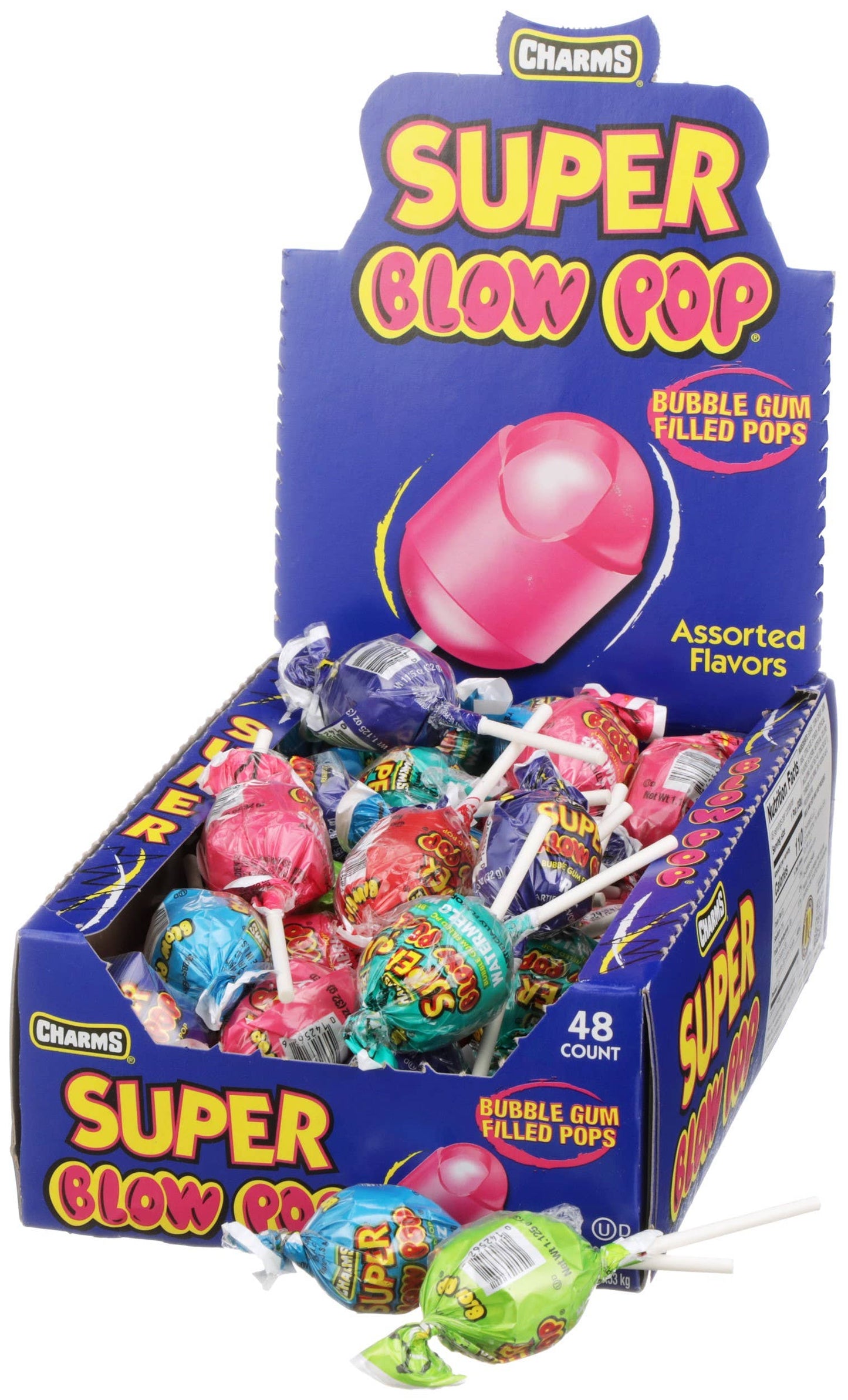 Charms Super Blow Pop 1.125oz, 48ct
