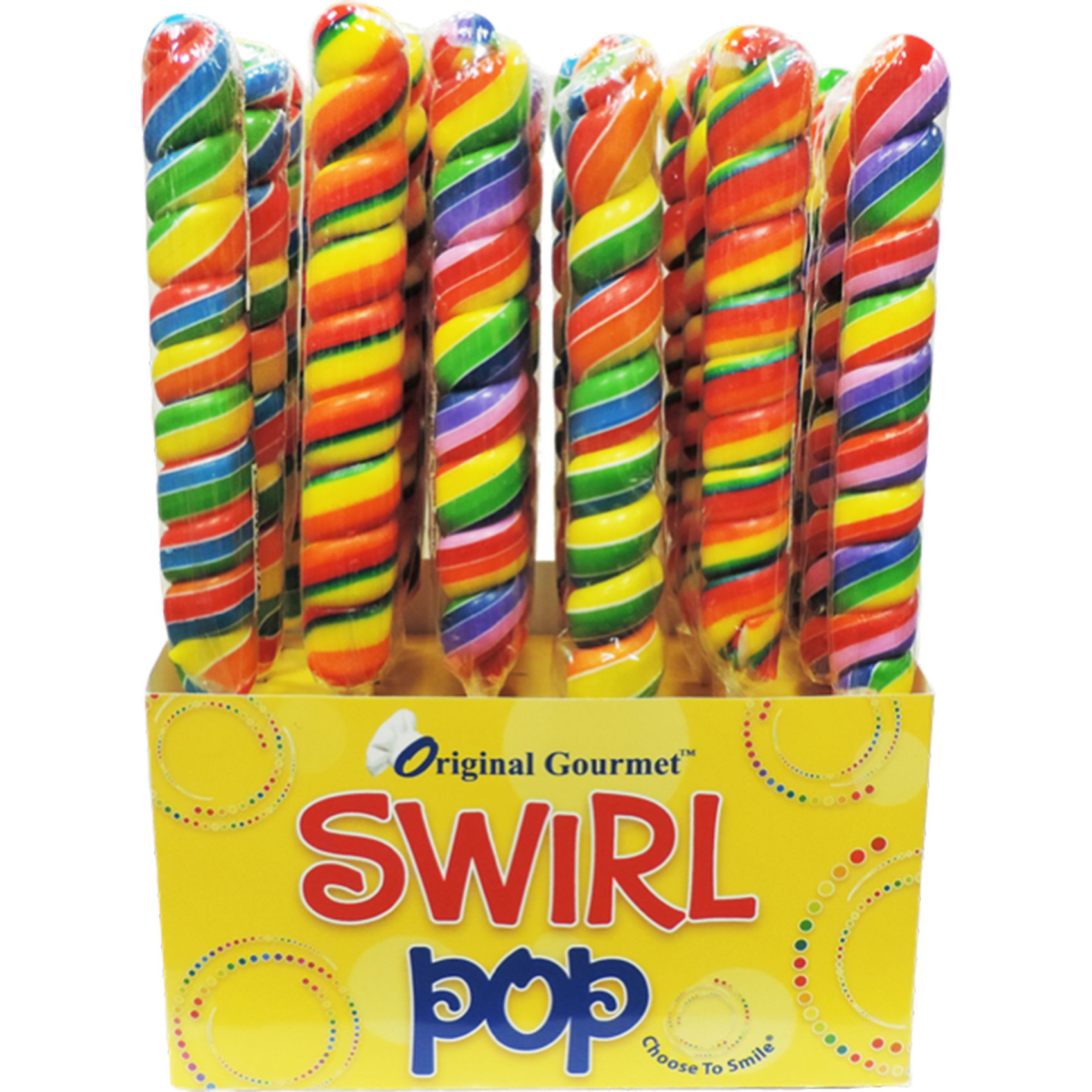 Original Gourmet Giant Spiral Swirl Pops, 5oz, 24ct