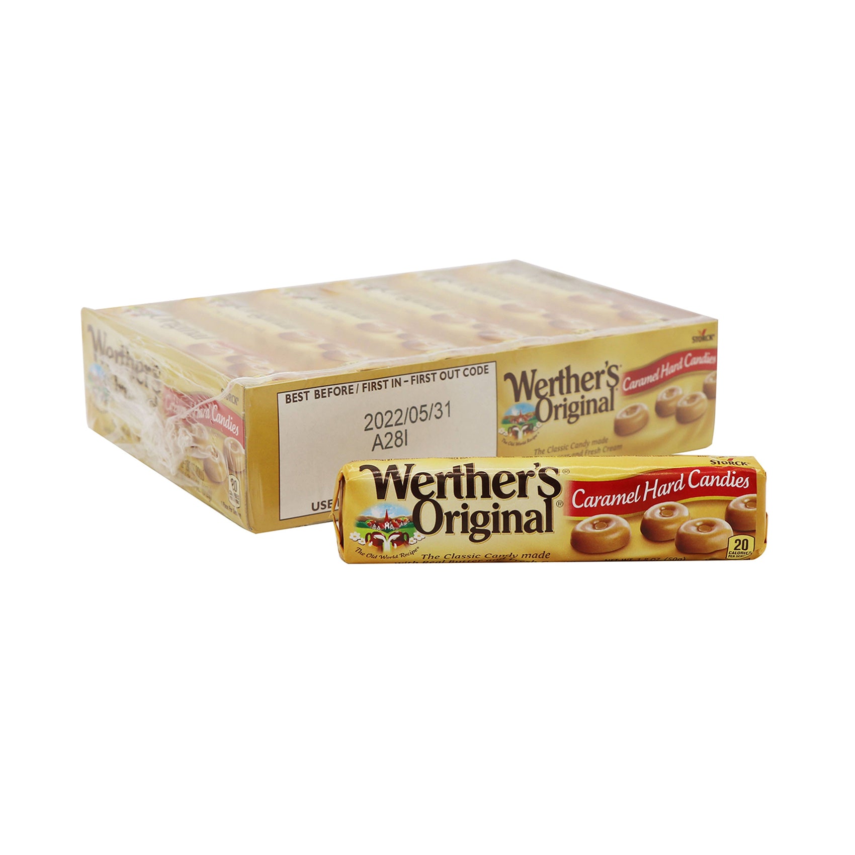 Werther's Rolls, 1.8oz, 12ct Case