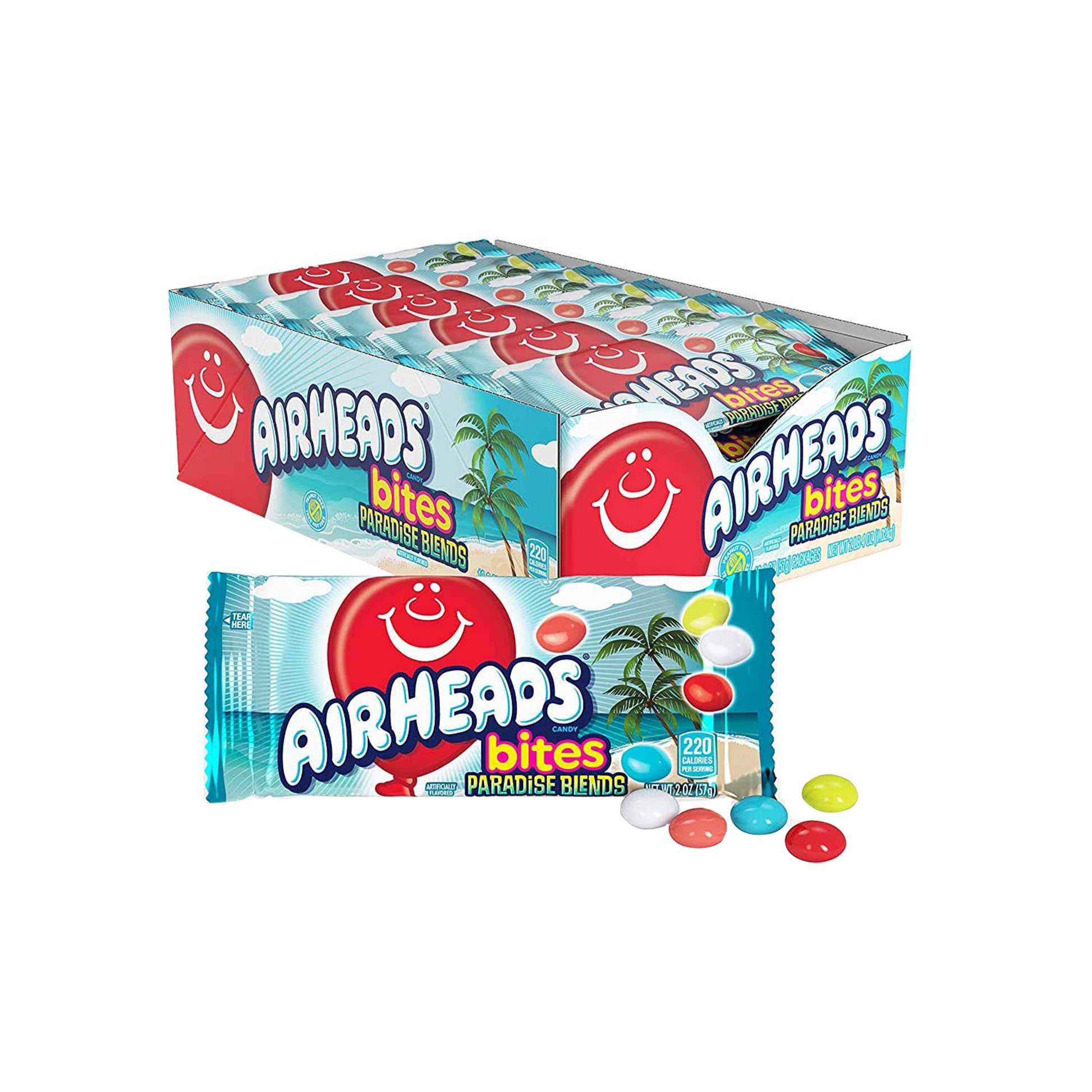 Airheads Bites Paradise Blend 2oz Bags, 18ct