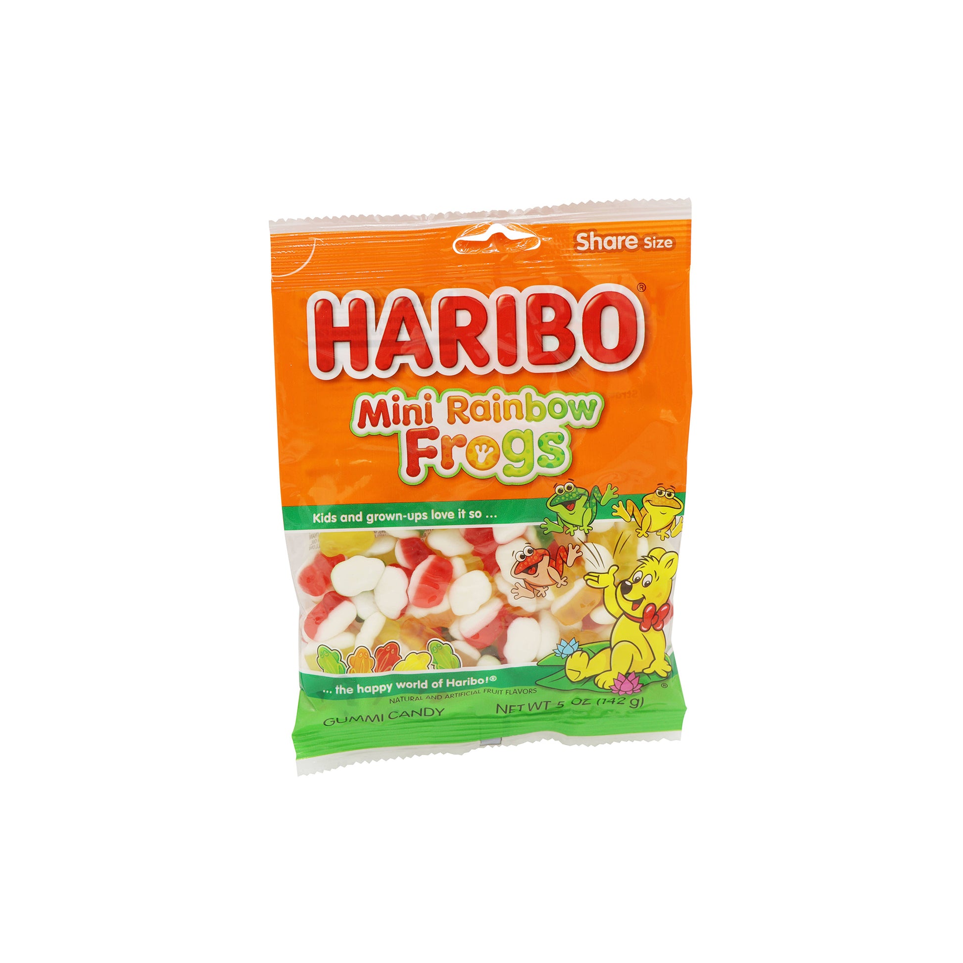 Haribo Mini Rainbow Frogs, 5oz, 12ct Case