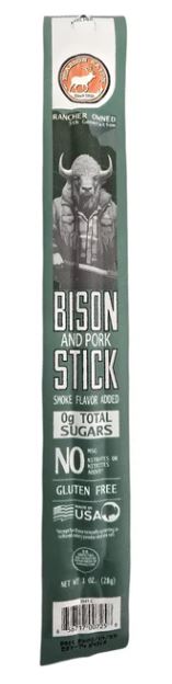 Pearson Ranch Bison Hkry Smk Snack Stick 1oz 24ct