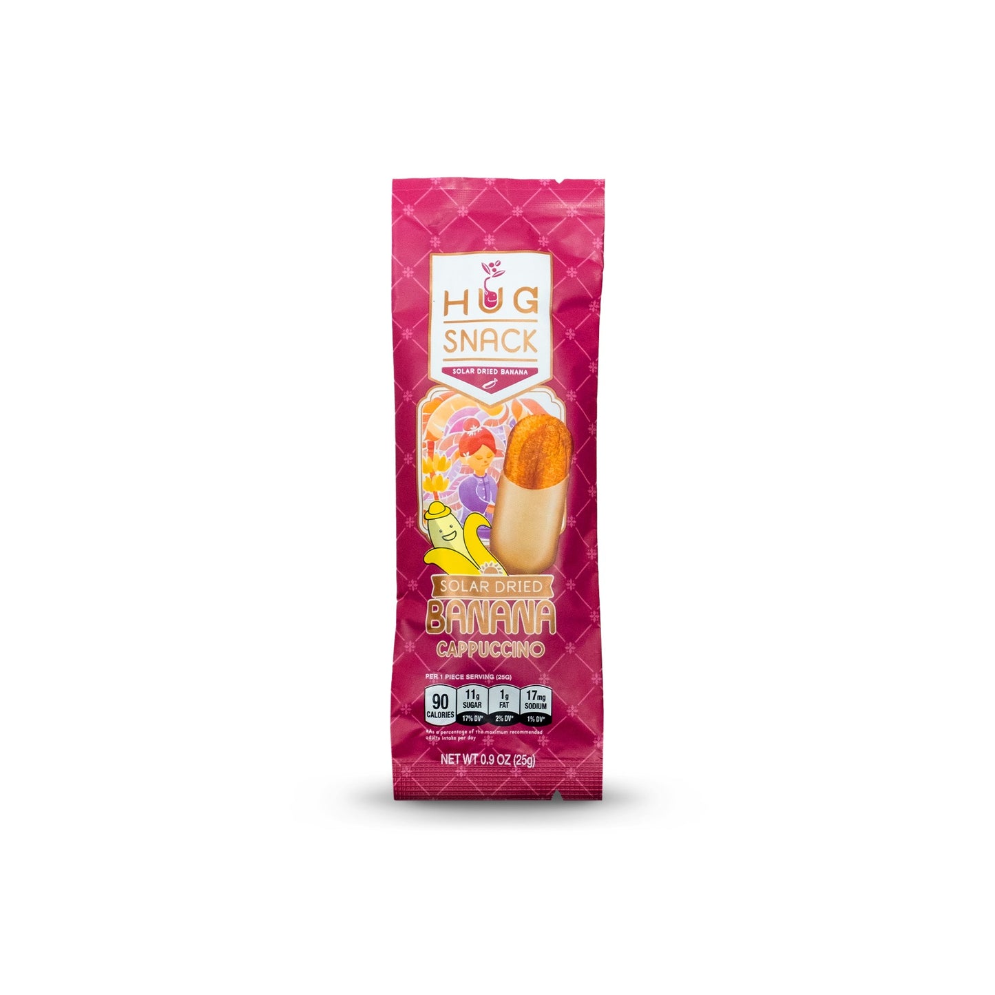 Hug Snack, Solar Dried Banana Cappuccino 12ct