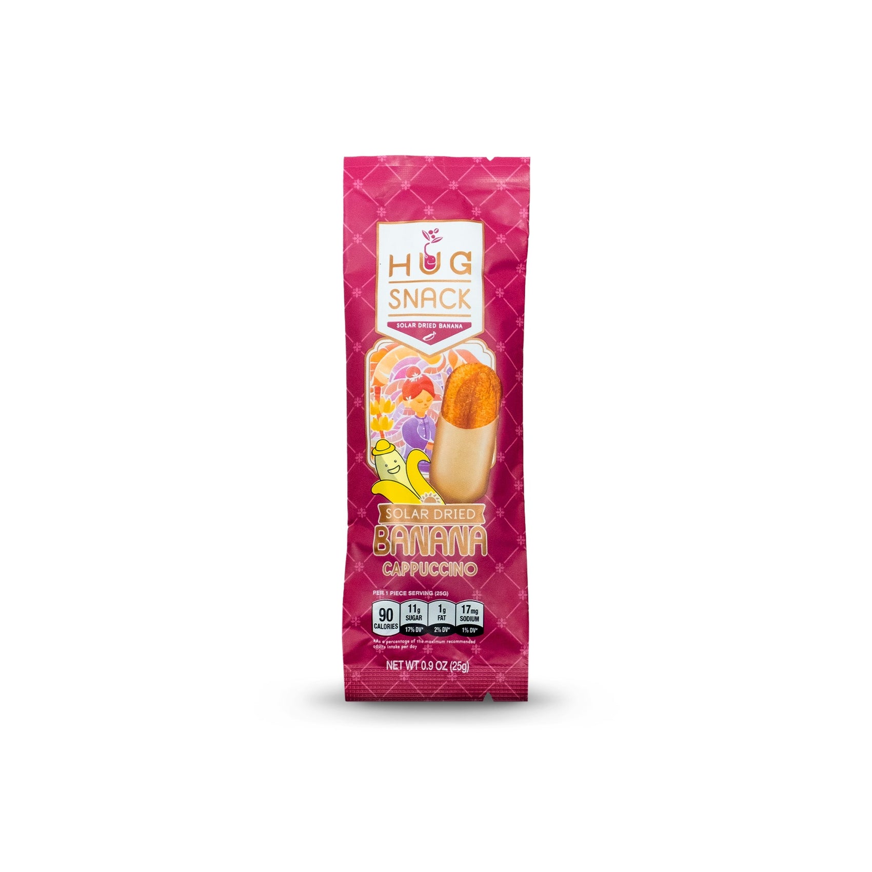 Hug Snack, Solar Dried Banana Cappuccino 12ct