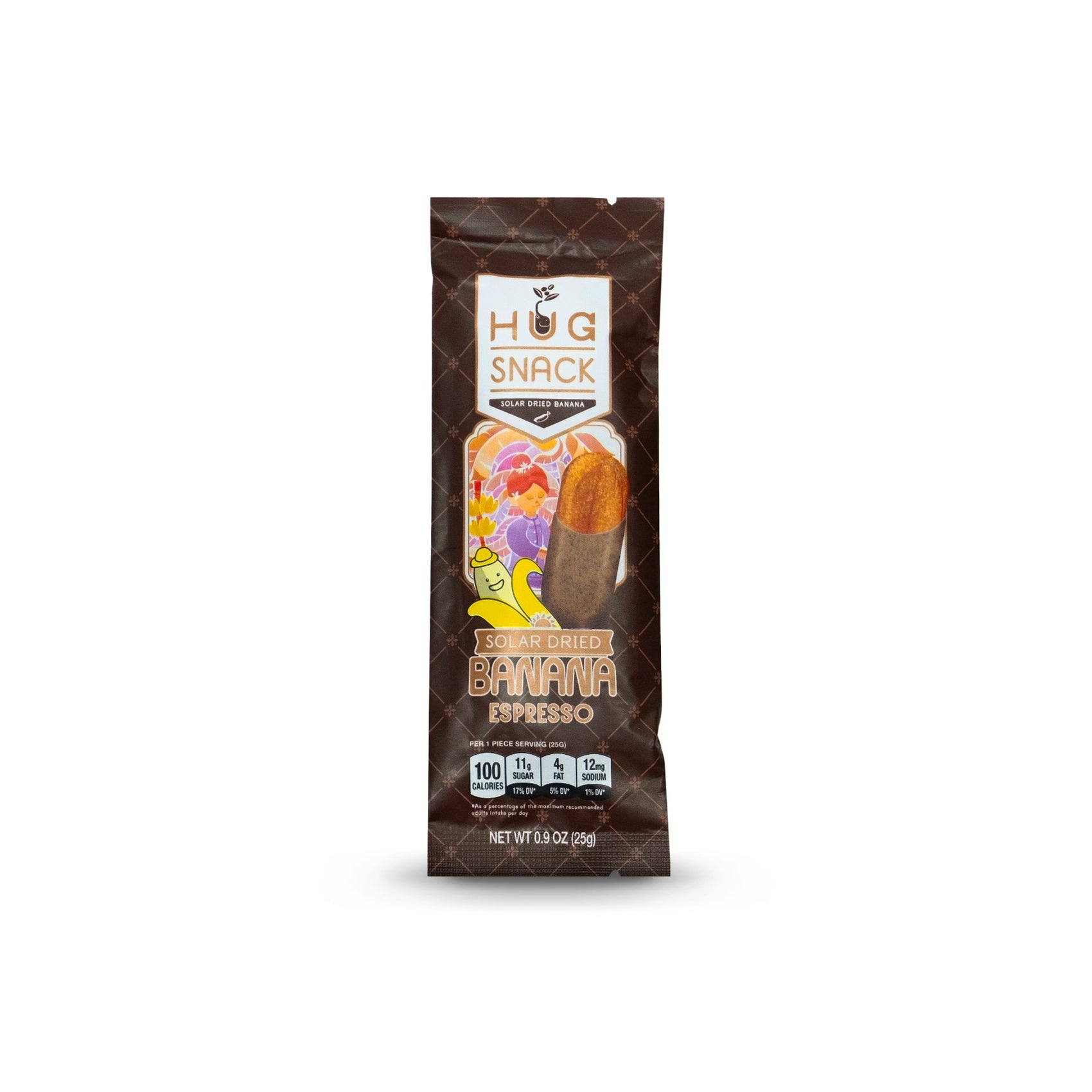 Hug Snack, Solar Dried Banana Espresso 12ct