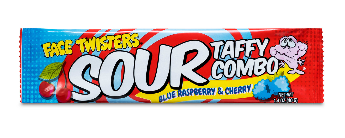 Sour Taffy Combo Blue Raspberry/Cherry 24ct