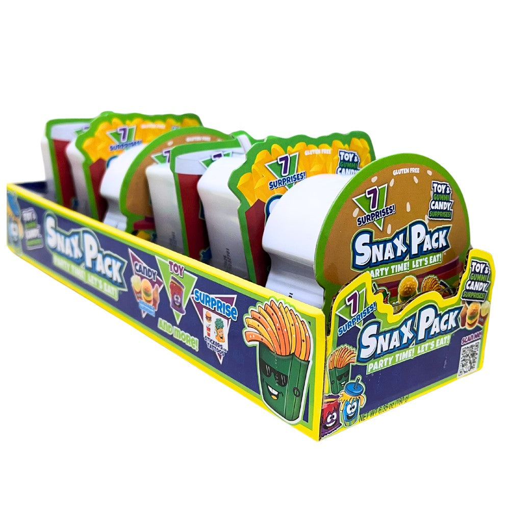 Snax Pack Toy & Gummi Candy Surprises 6ct Tray