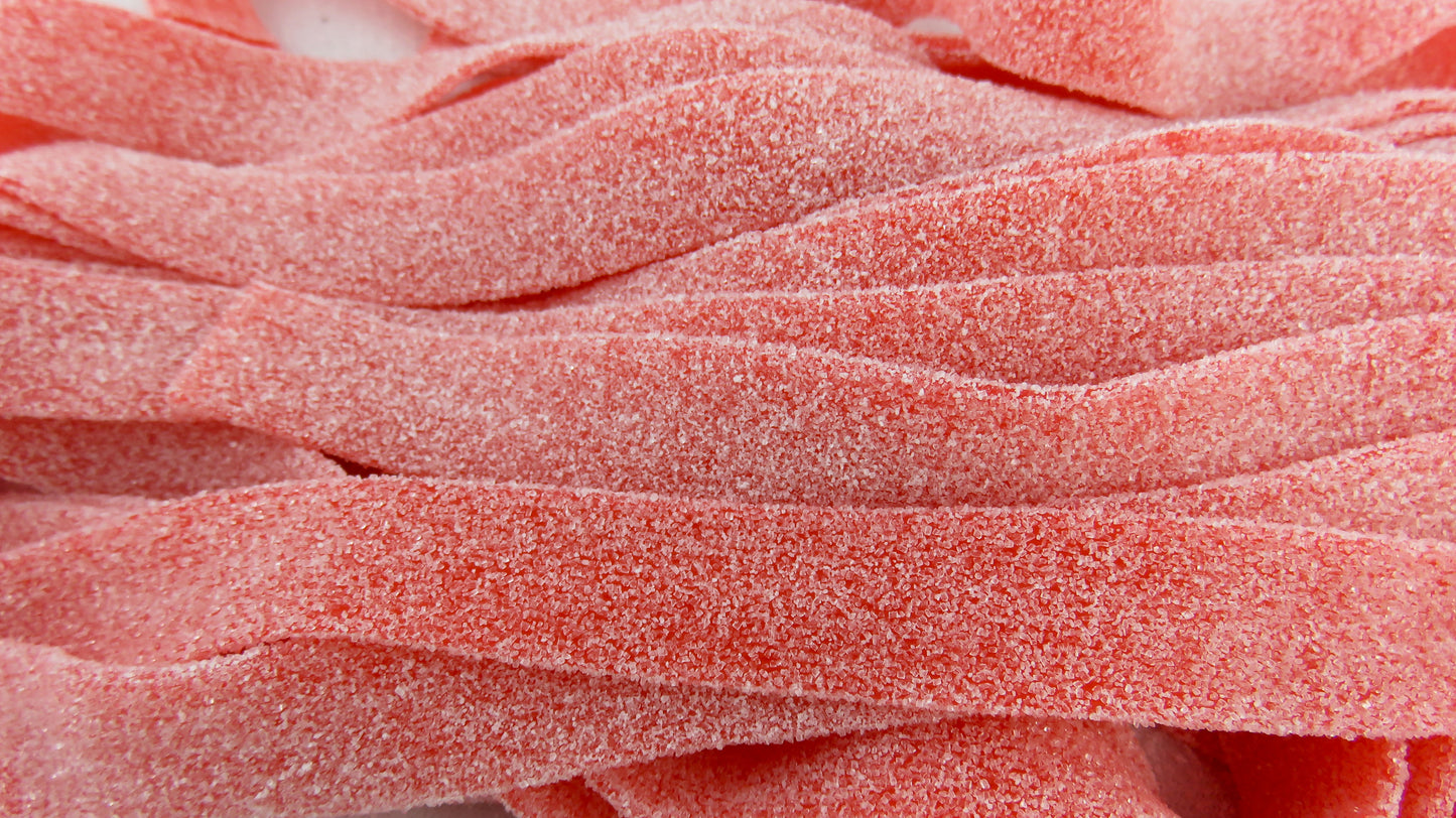Sour Power Strawberry Candy Belts, 6.6lb Bulk Bag
