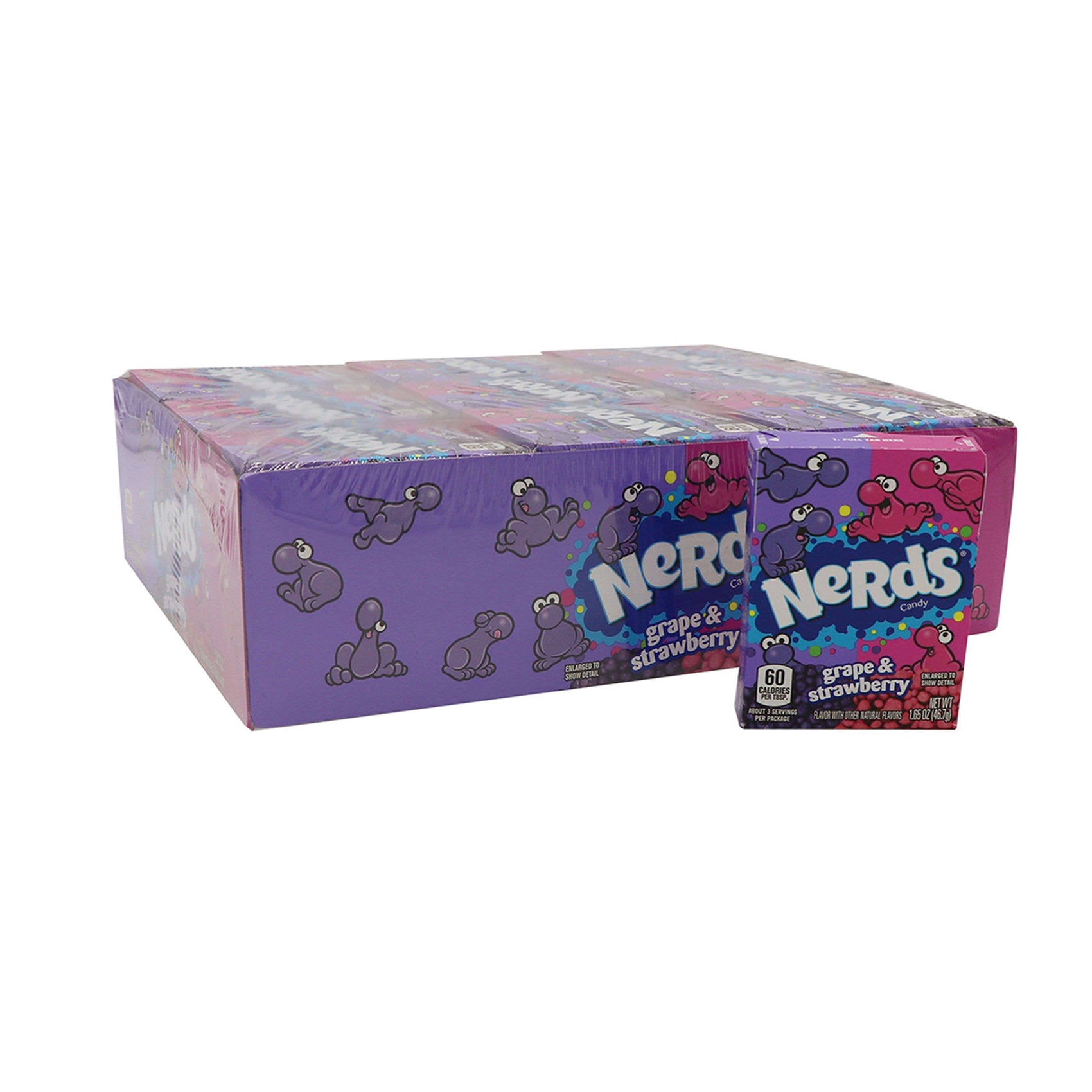 Nerds Candy, Grape And Strawberry, 36ct