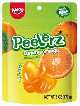 Amos Peelerz Gummy Pineapple 6oz Bag, 12ct