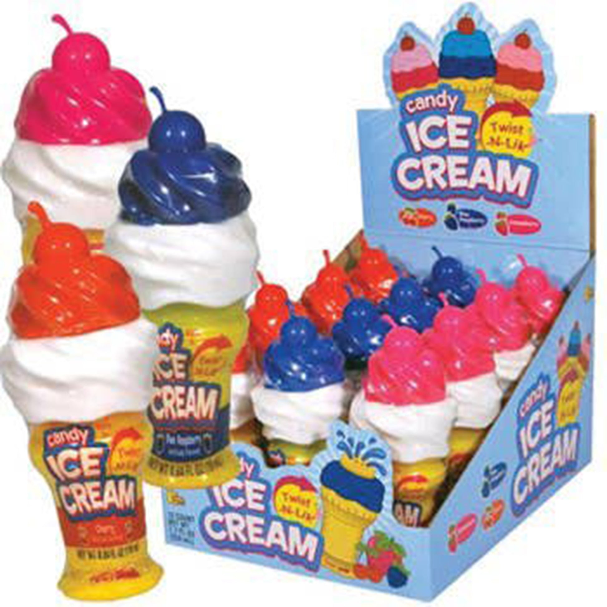 KoKo's Twist N Lik Ice Cream Candy, 0.64oz, 12ct Case