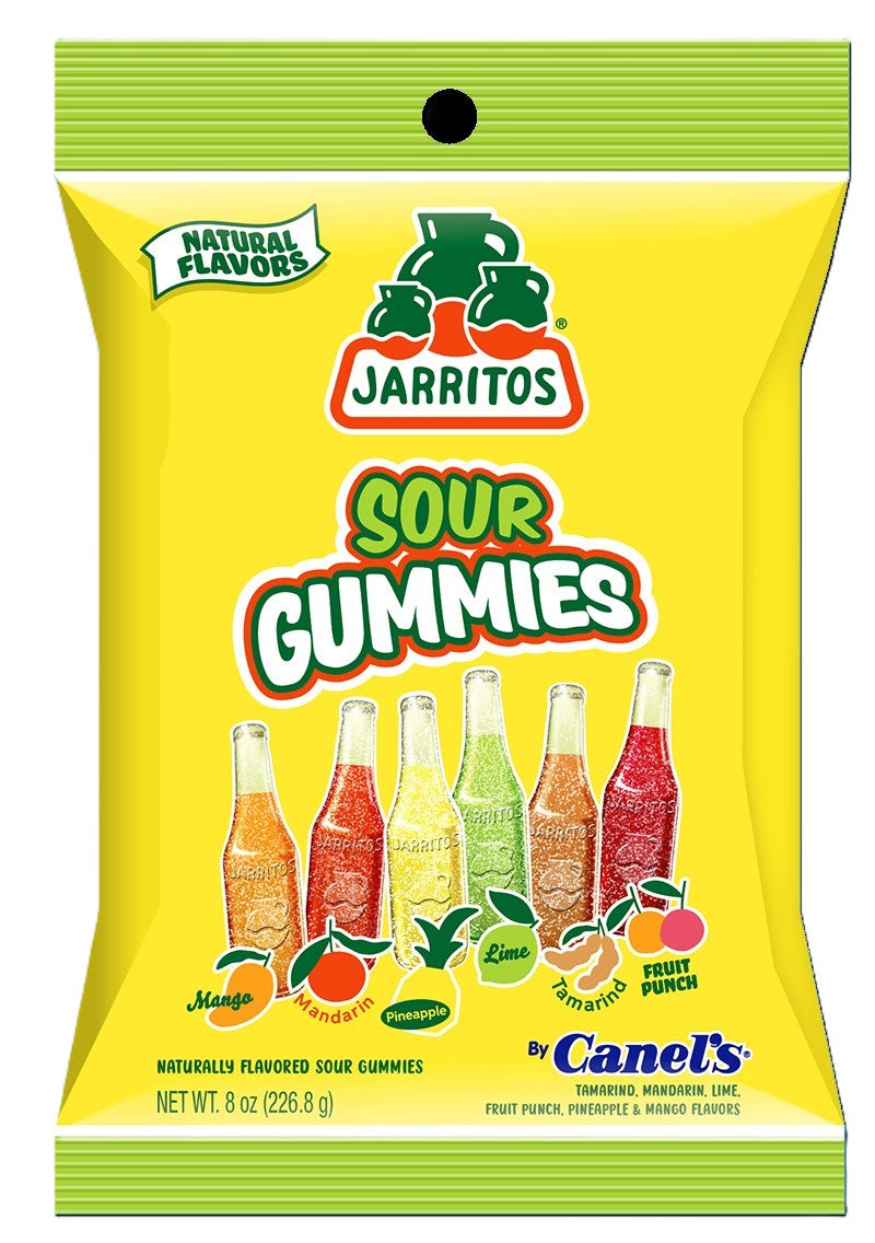 Jarritos Sour Gummies 8oz Peg Bag, 12ct