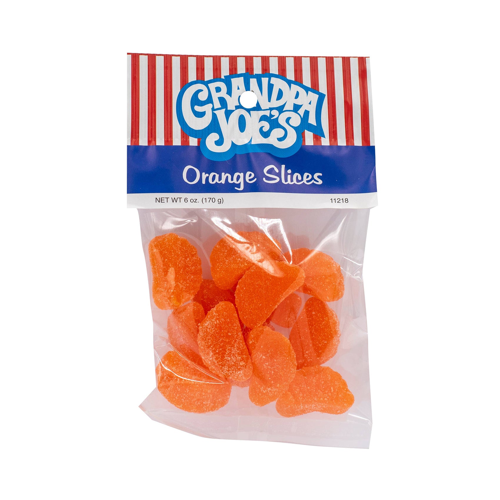 Grandpa Joe's Peg Bags, Orange Slices, 6oz, 12 Ct Case