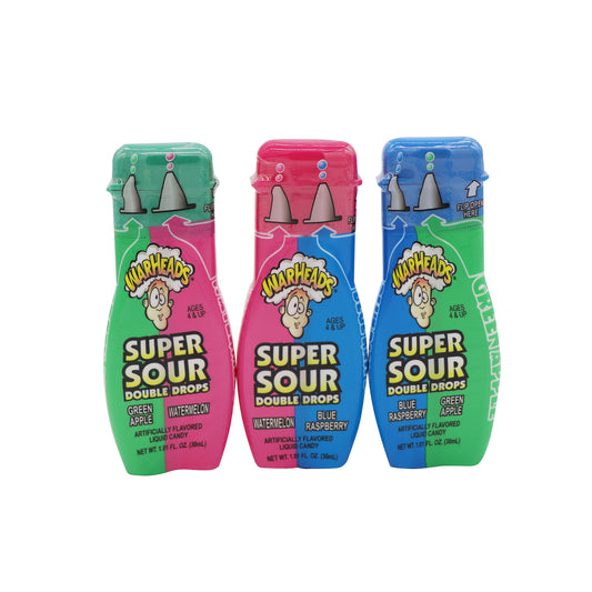 Warheads Double Sour Drops, 1.01oz, 24ct Case