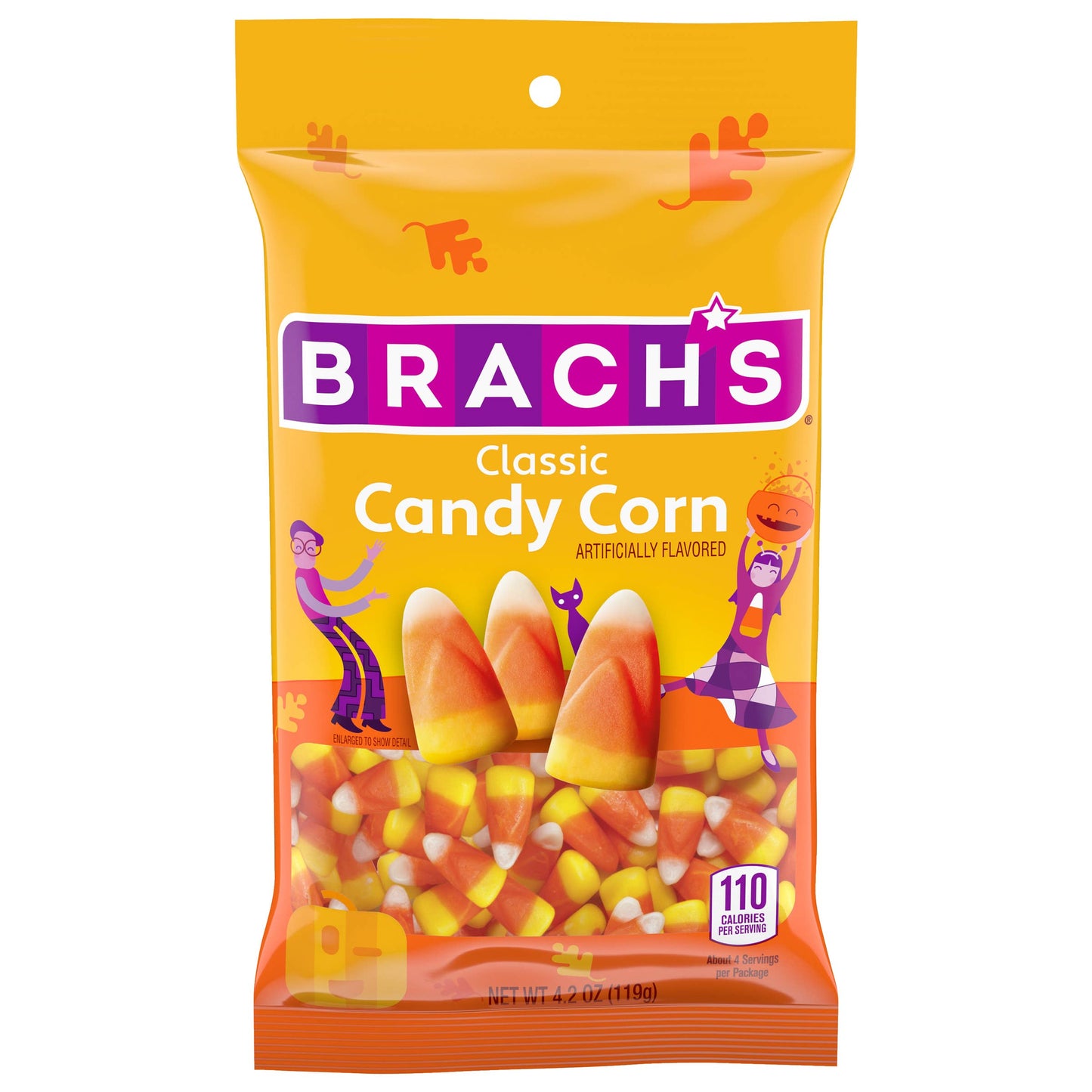 Brach's Mellowcreme Pumpkins Peg Bag 4.2oz 18ct