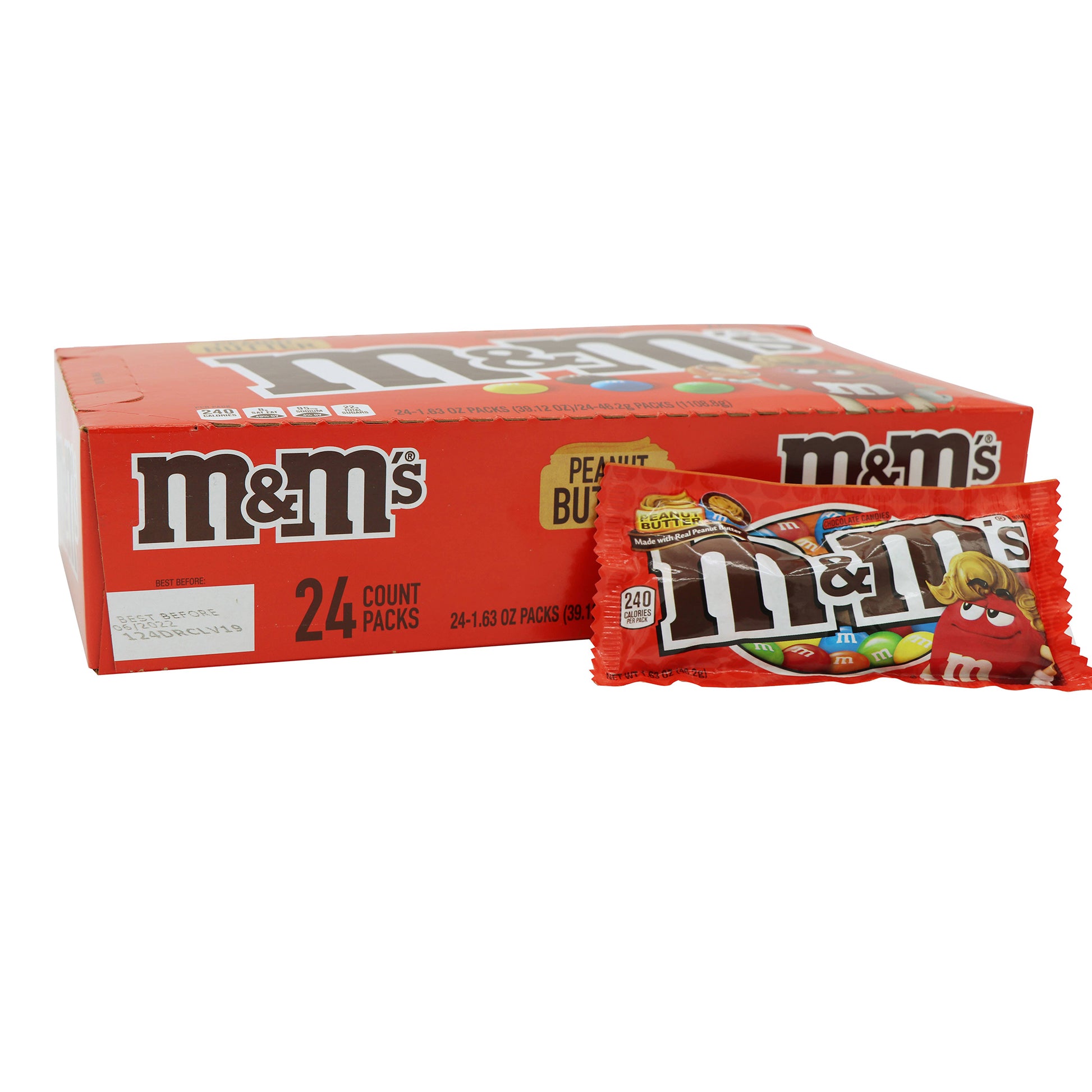 M&M's Peanut Butter, 1.63oz, 24ct Case