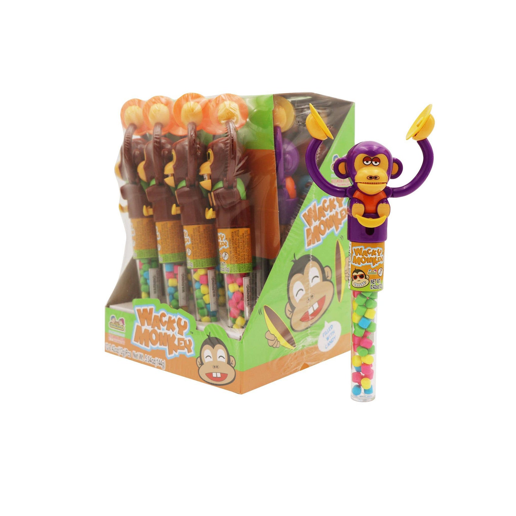 Kidsmania Wacky Monkey Candy Dispenser, 12ct