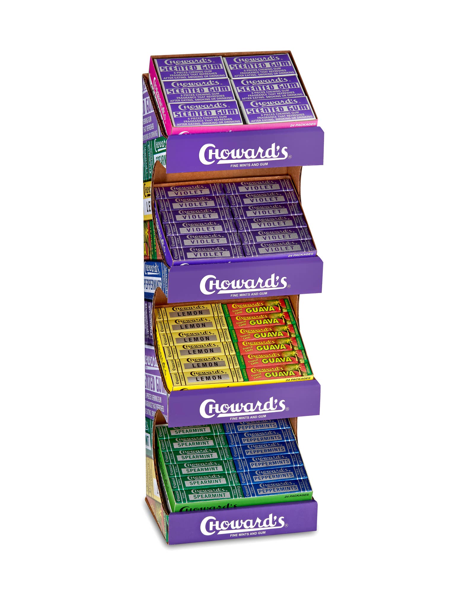 C.Howard's Counter Display (pre-filled) 96ct