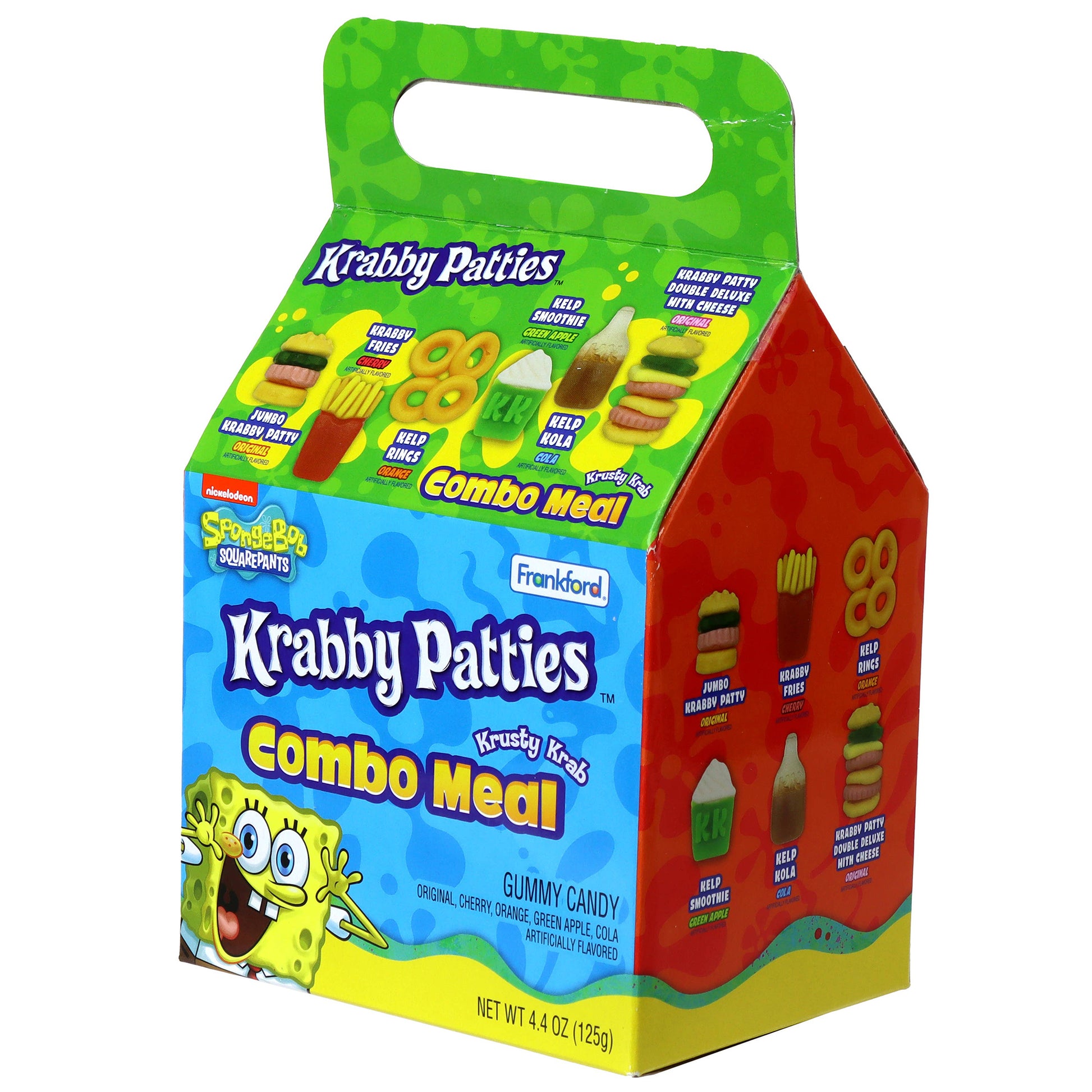 SpongeBob SquarePants Krabby Patties Combo Meal, 4.4oz, 6ct