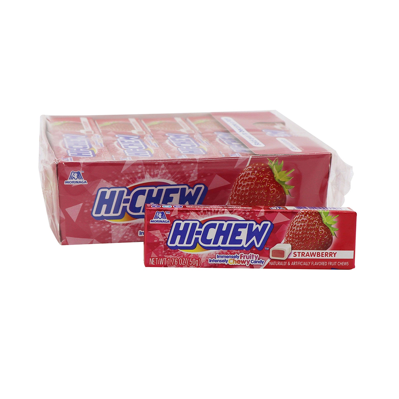 Hi-Chew Candy Strawberry Flavored, 15ct