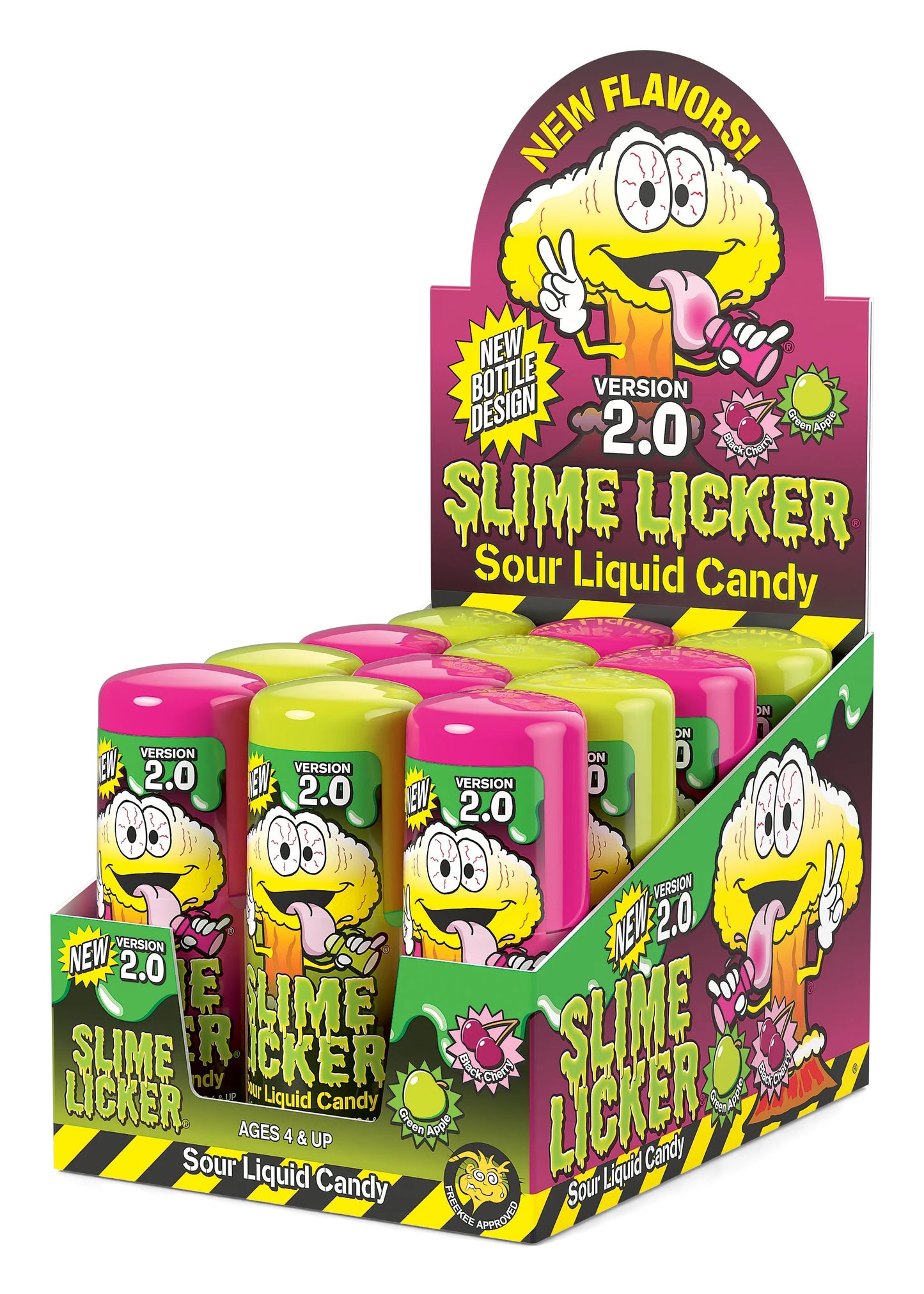 Slime Licker 2.0 Green Apple Black Cherry 2oz 12ct