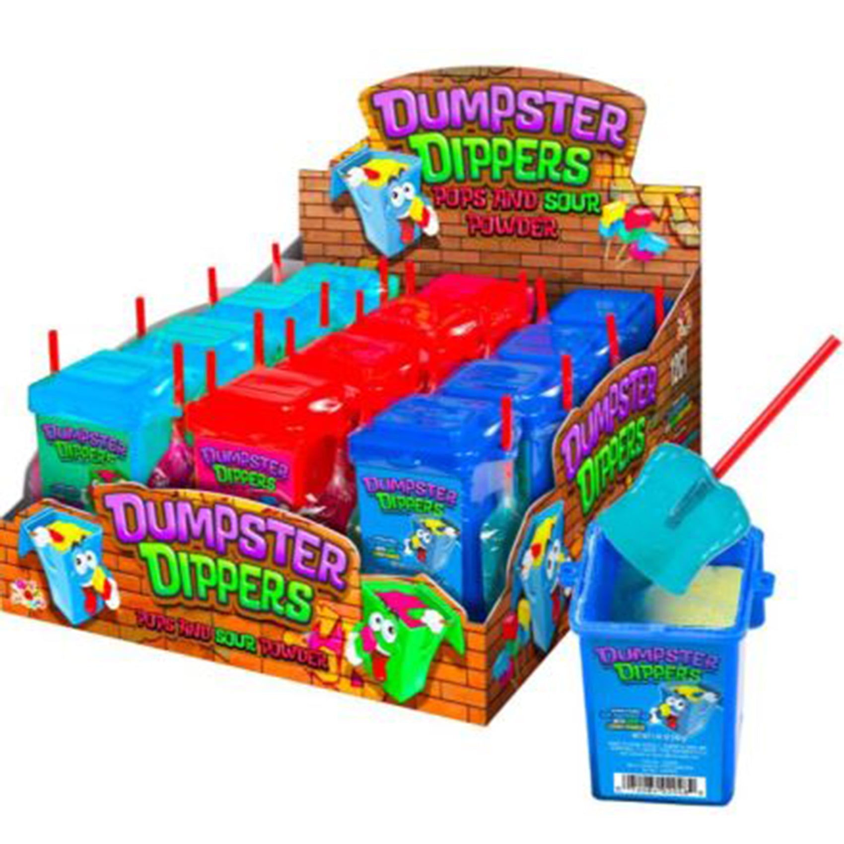 Albert's Dumpster Dippers Pops & Sour Powder, 12ct