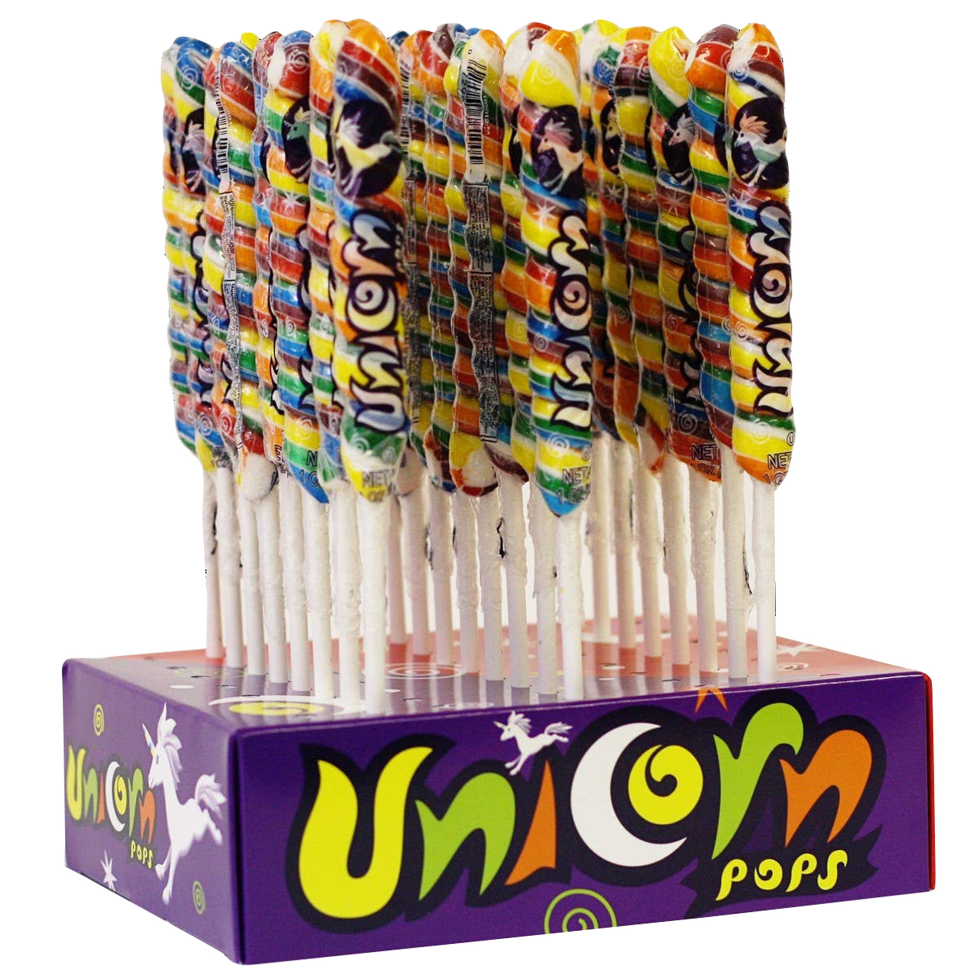Unicorn Rainbow Twist Pop, 1.5oz, 36ct Case