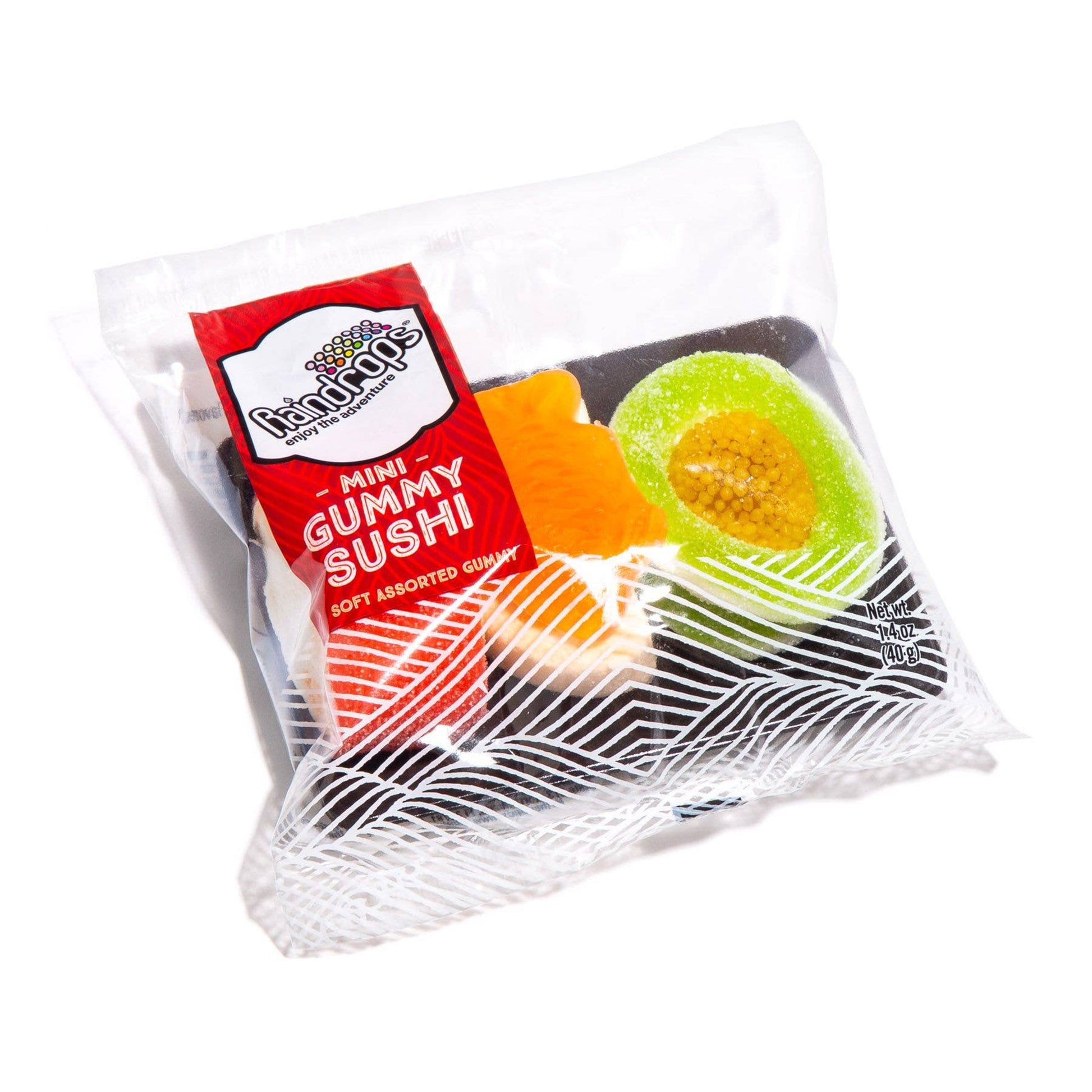 Raindrops Mini Gummi Sushi, 1.40oz, 12ct Case