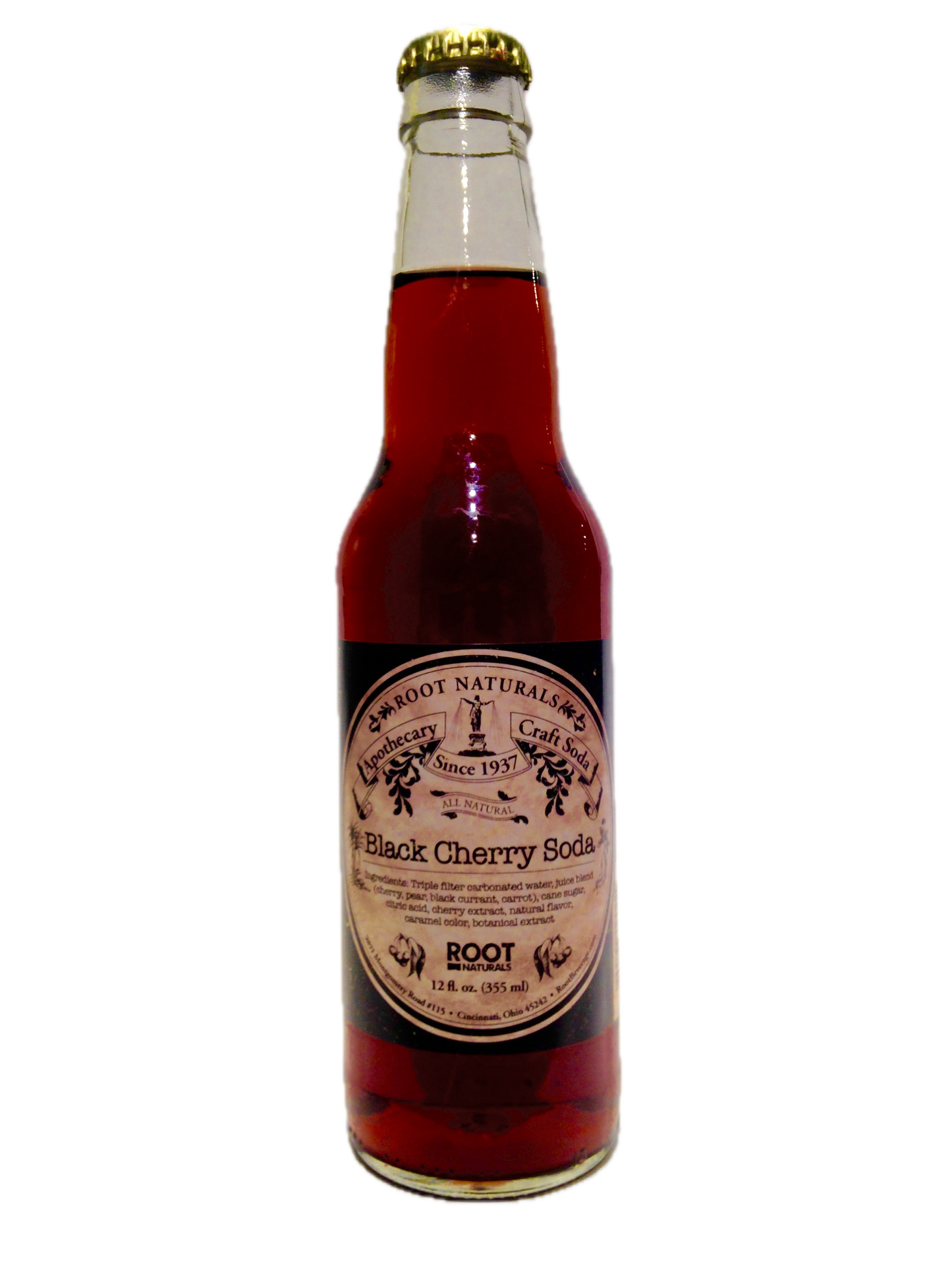 All Natural Apothecary Black Cherry Soda 24ct gls