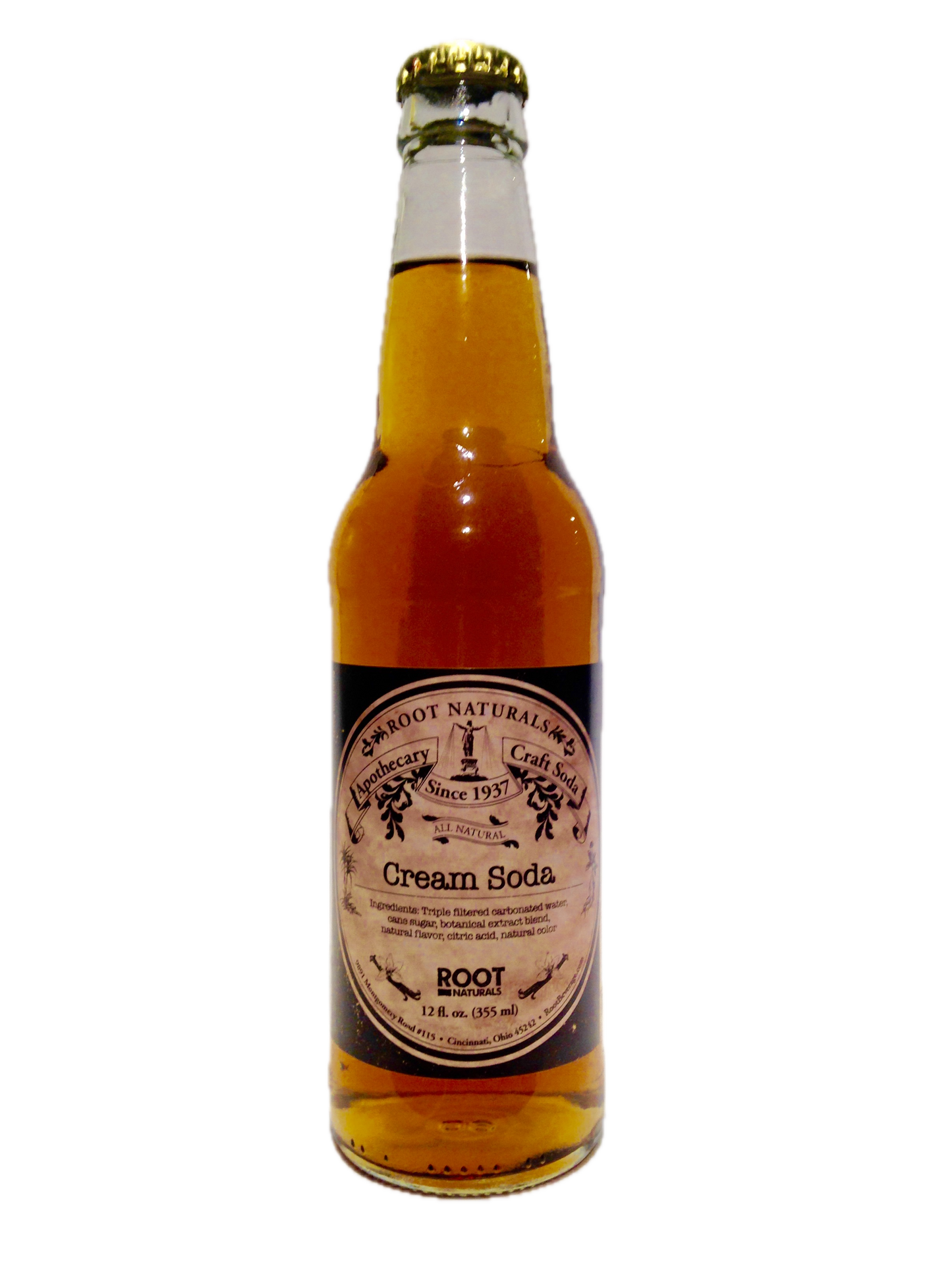 All Natural Apothecary Cream Soda 24ct Glass Btls