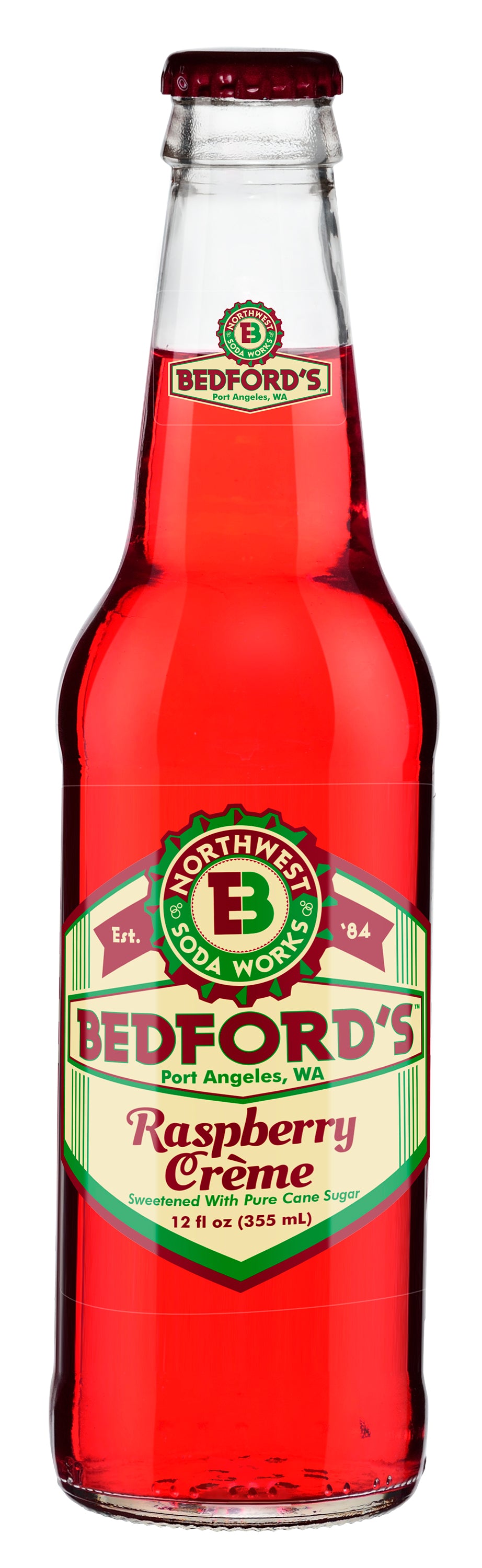 Bedford's Raspberry Creme, 24ct Glass Bottle