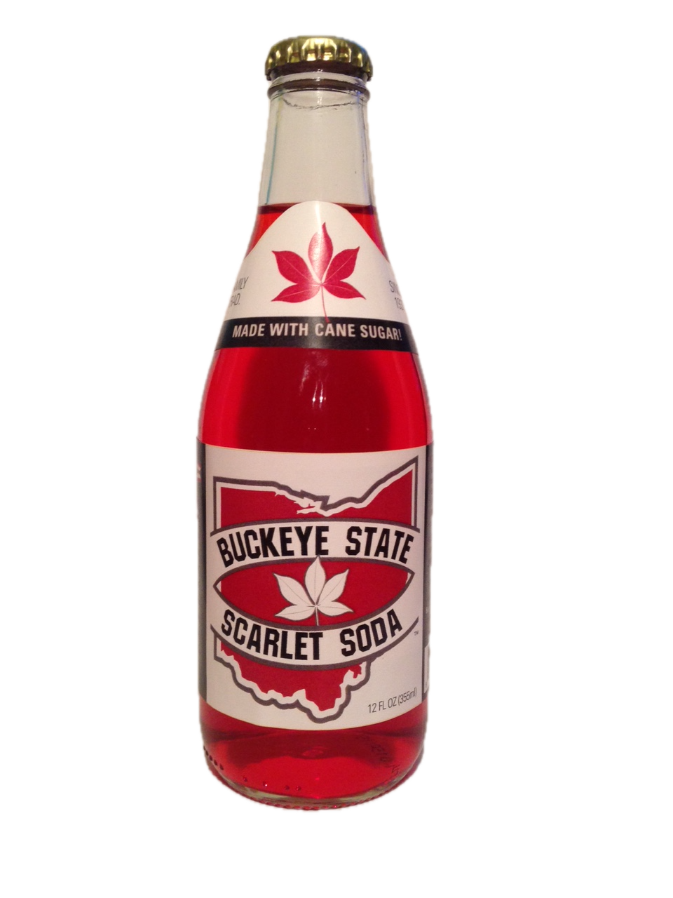 Buckeye State Scarlet Soda, 24ct Glass Bottles