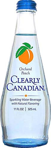 Clearly Canadian Peach - 12ct Glass Bottles