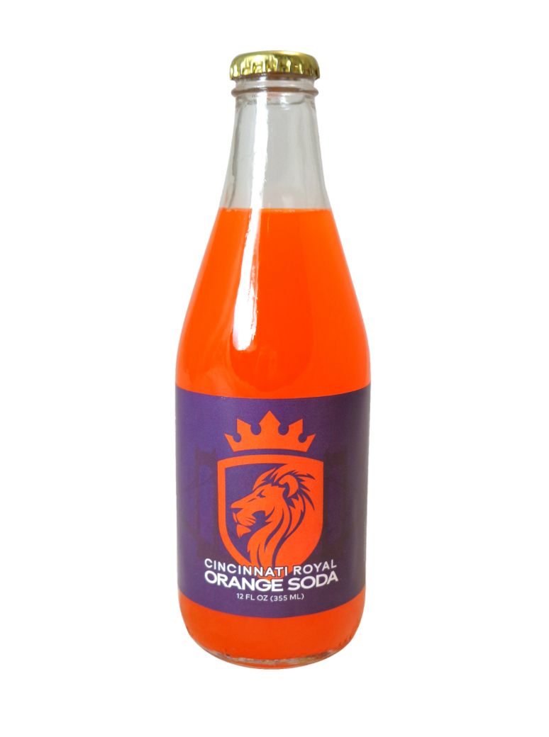 Cincinnati Royal Orange Soda, 24ct Glass Bottles