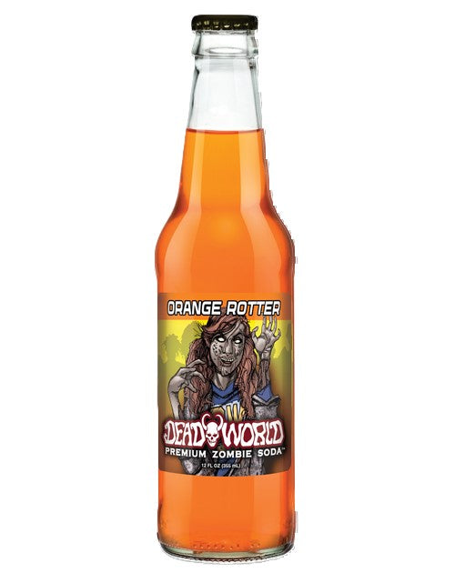 Dead World Zombie Soda Orange Rotter 24ct Glass