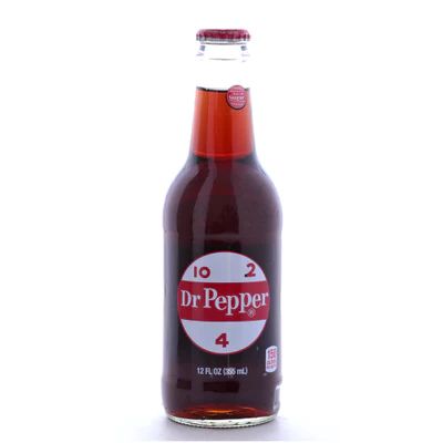Dr. Pepper 12oz, 24ct Glass Bottles