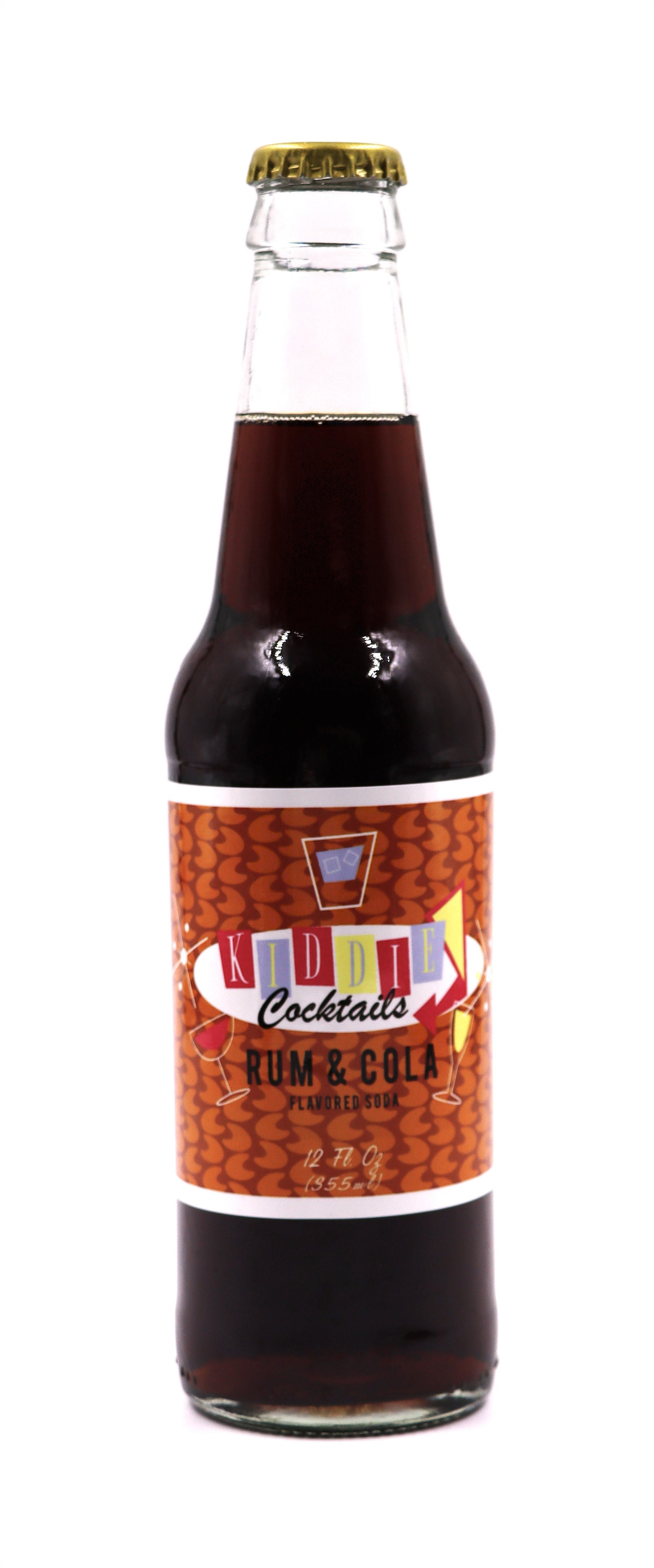 Kiddie Cocktails Rum & Cola Flavored Soda 24ct