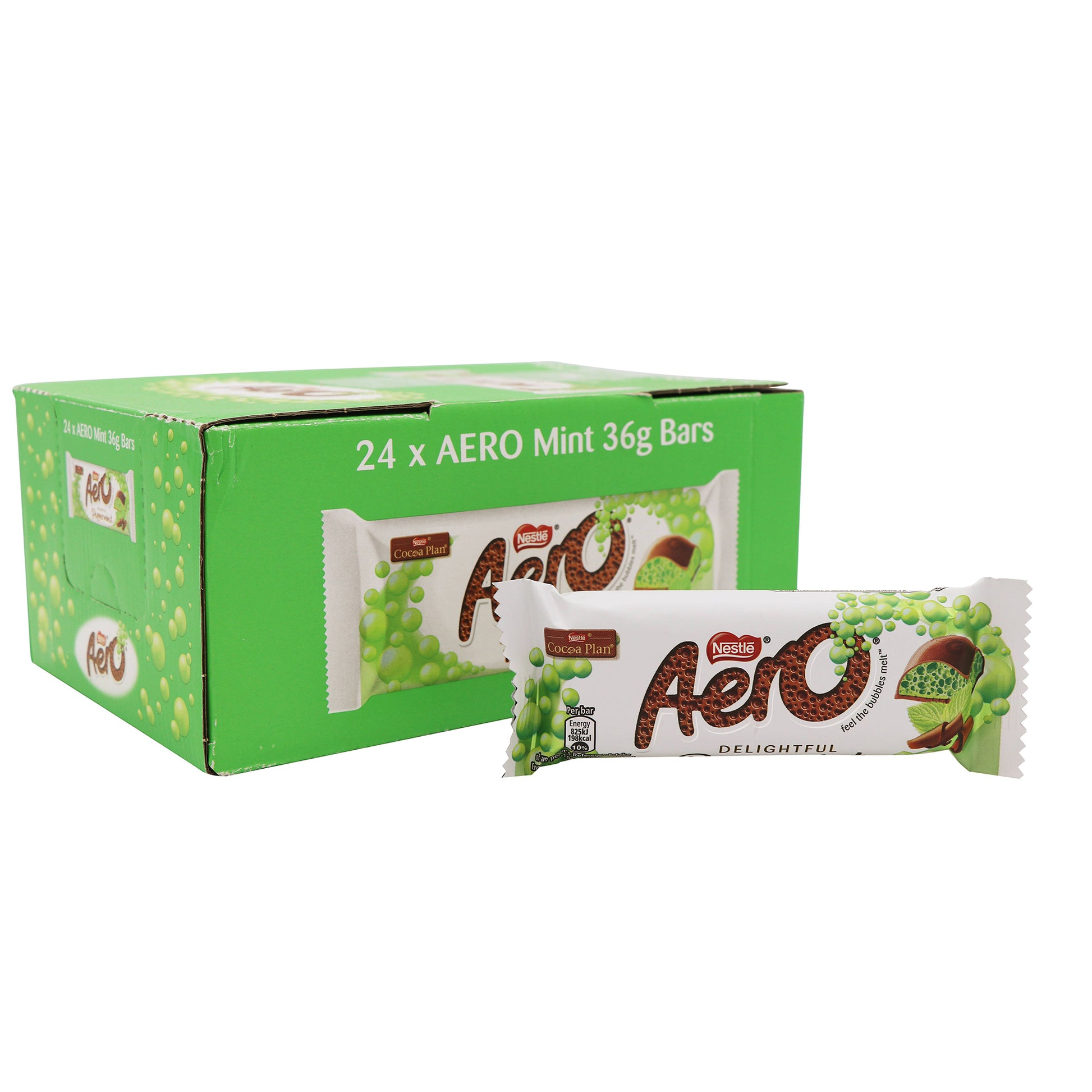 Nestle UK Aero Mint Chocolate Bars, 24ct