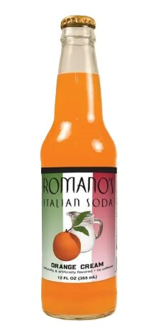 Romano's Italian Soda Orange Cream 24ct Glass