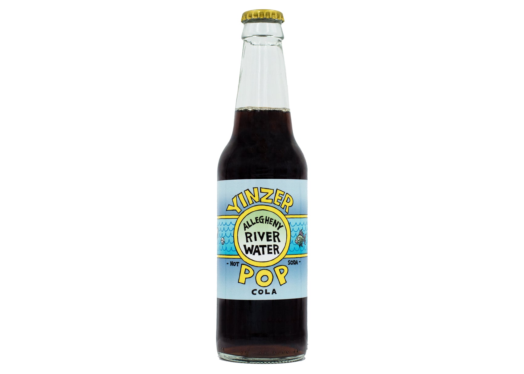 Yinzer Pop Allegheny River Water (cola) 24ct Glass