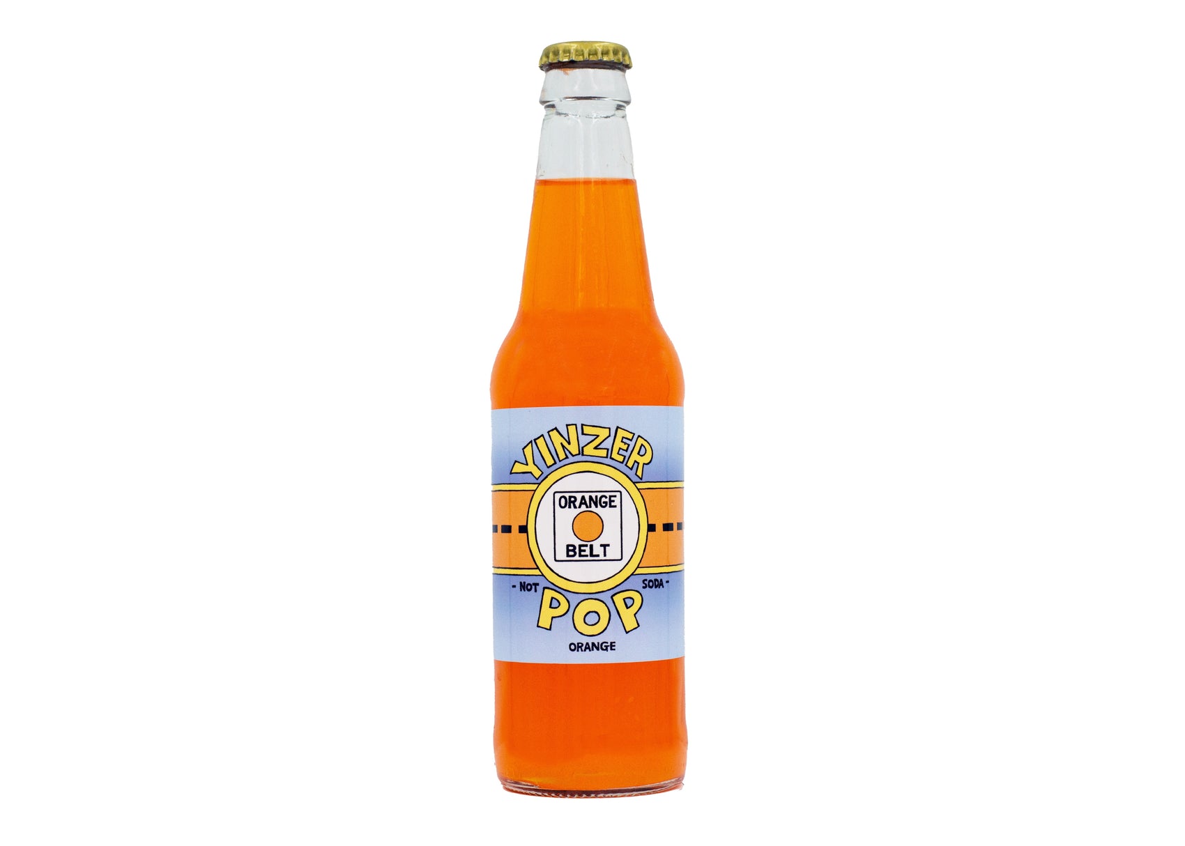 Yinzer Pop Orange Belt (Orange) 24ct Glass Bottles