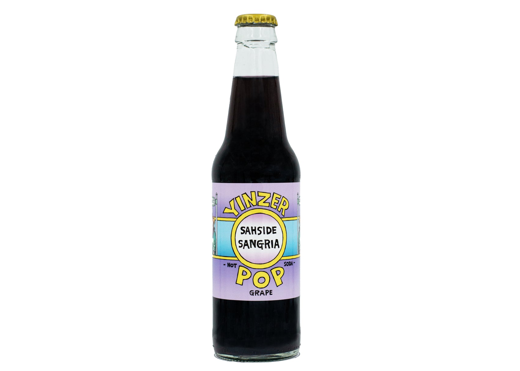 Yinzer Pop Sahside Sangria (Grape) 24ct Glass Btl