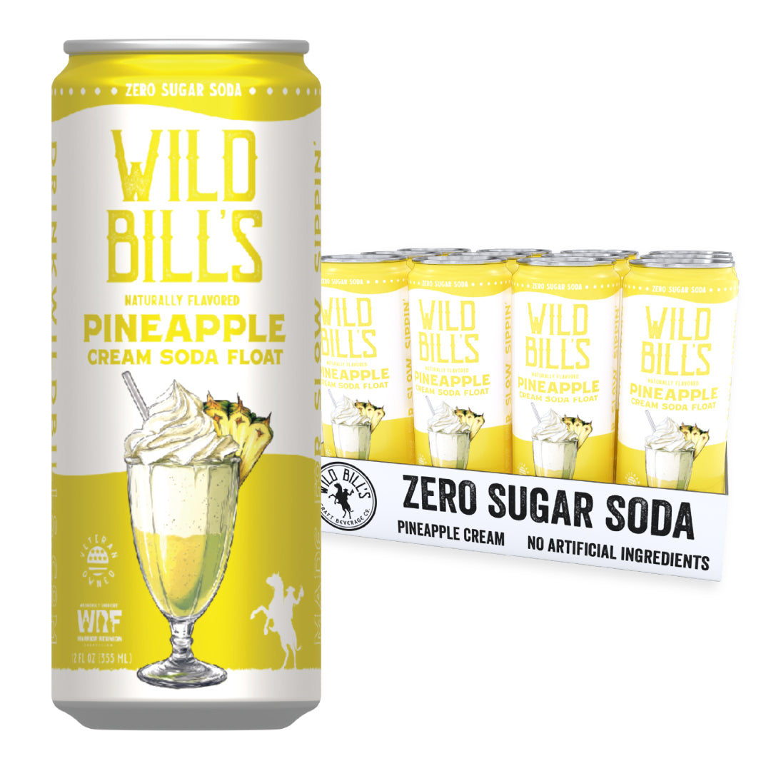 Wild Bill's Zero Pineapple Cream Float 12ct