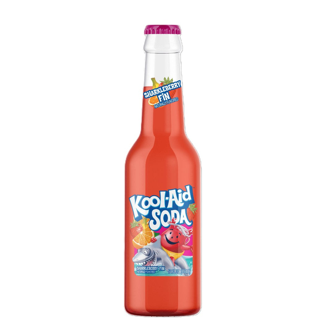 Kool-Aid Soda Sharkleberry Fin 12ct Glass Bottle