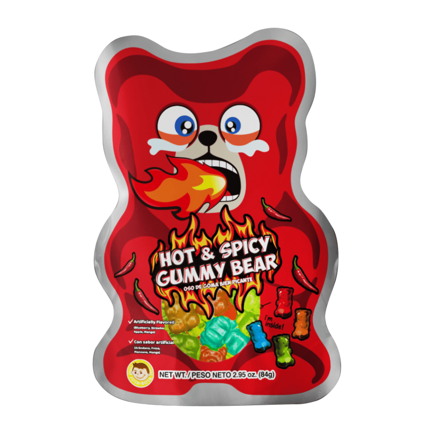 Pocas Hot & Spicy Gummy Bear 2.95oz, 48ct