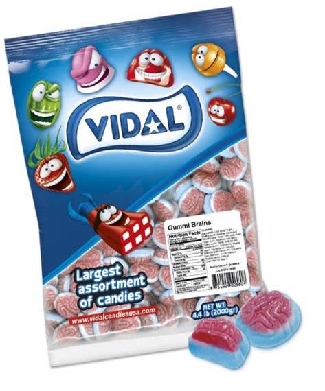 Vidal Gummi Brains 10oz Bulk Tub