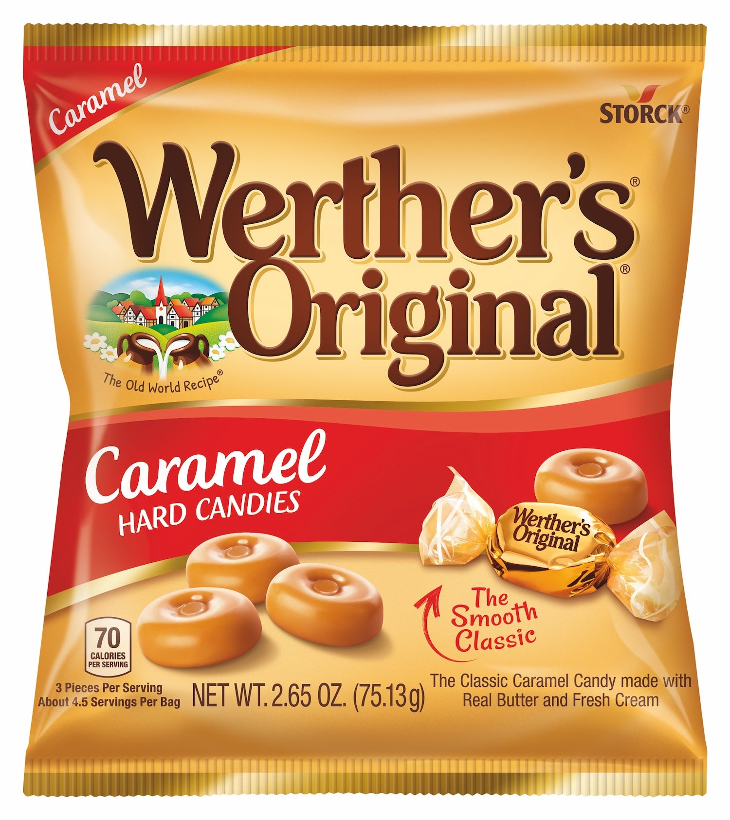 Werther's Original Caramel Hard Candy 2.65oz 12ct