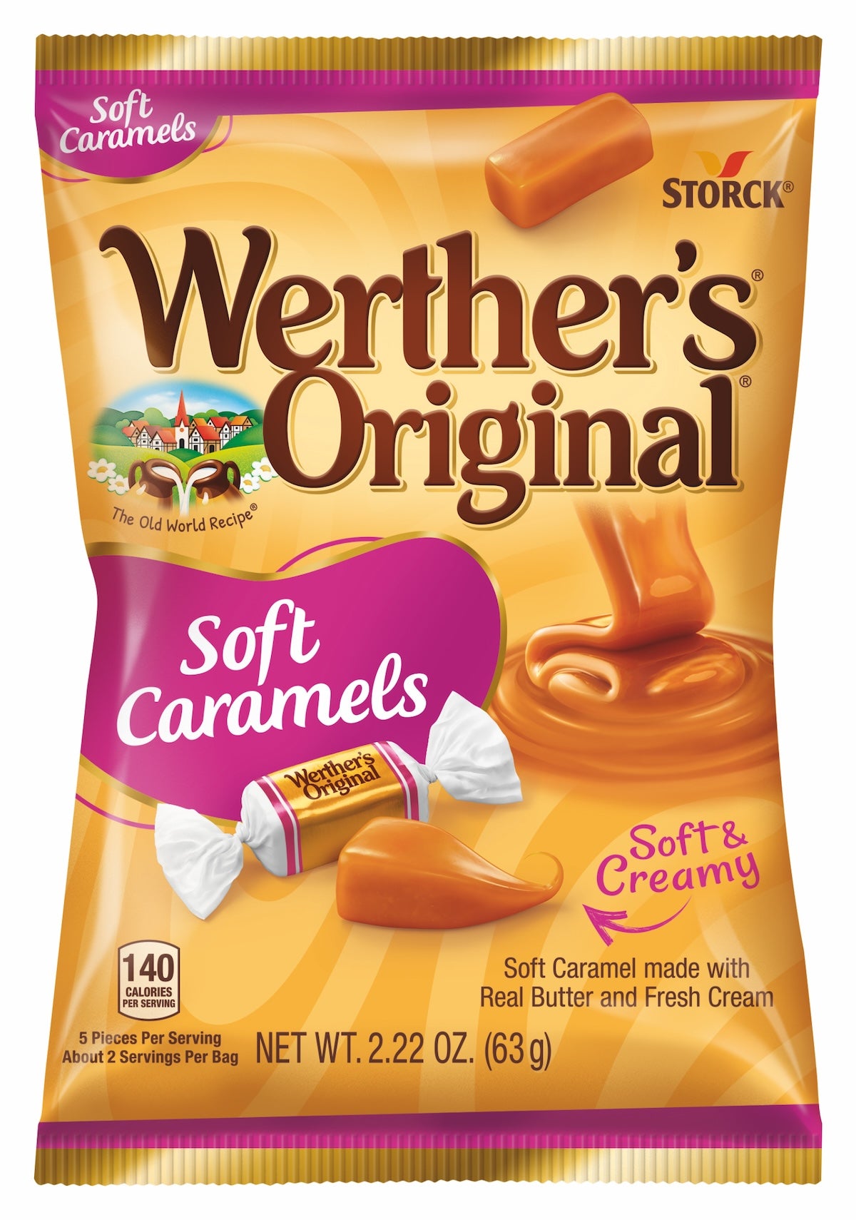 Werther's Original Soft Caramels 2.22oz, 12ct