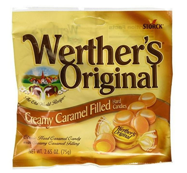 Werther's Creamy Caramel Filled 2.65oz Bag 12ct