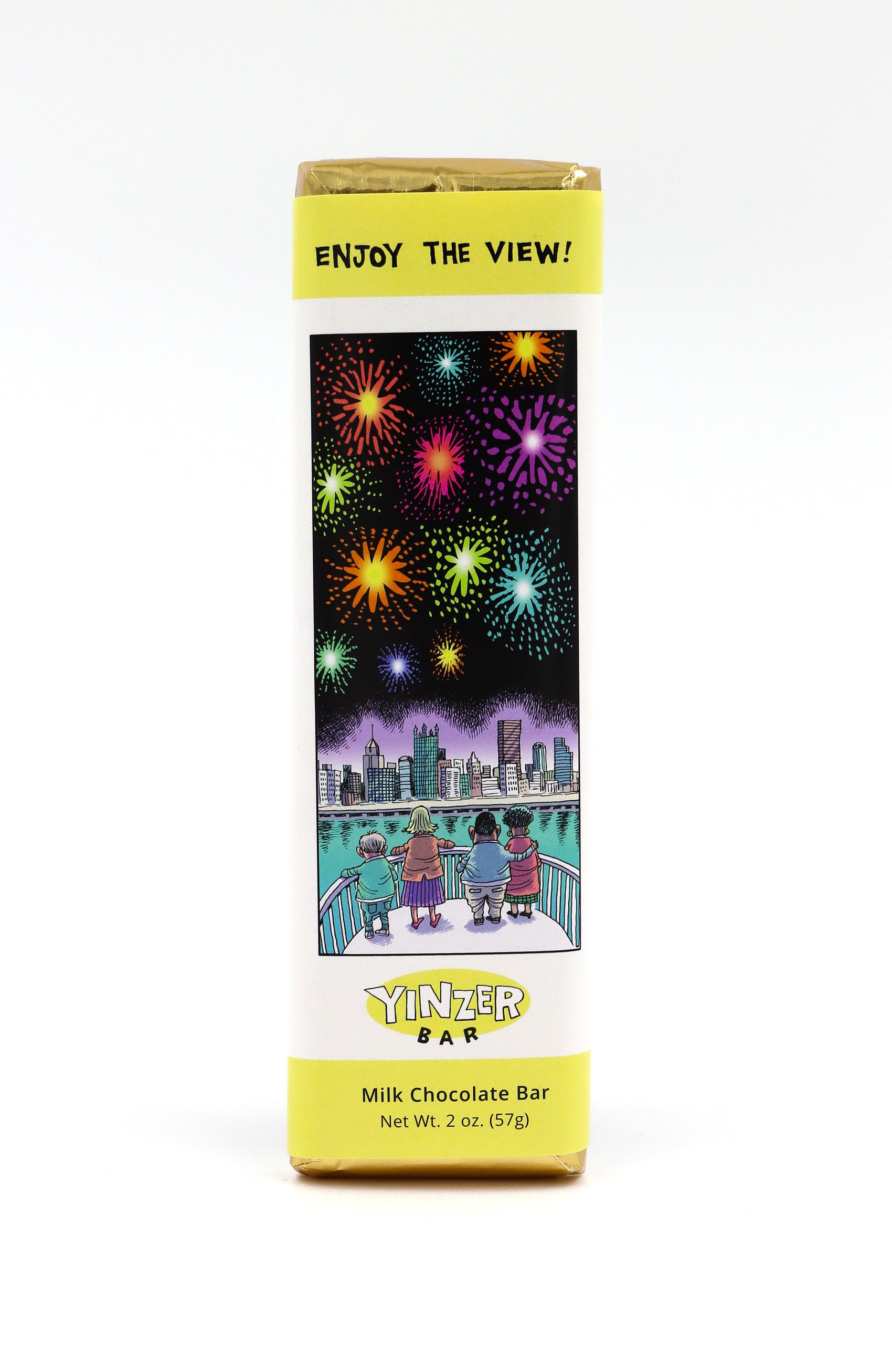 Yinzer Bar Enjoy the View 2oz Milk Chocolate, 36ct